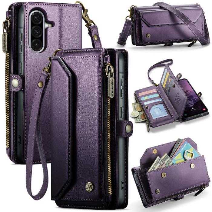 Caseme - CASEME Plånboksfodral Konstläder för Samsung Galaxy A17 5G - Lila