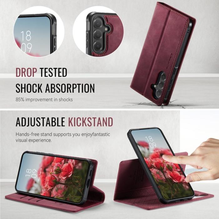 Caseme - CASEME C49 Fodral för Samsung Galaxy S23 FE MagSafe Röd