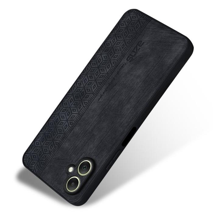 AZNS - AZNS Samsung Galaxy A06 4G Fodral KonstLäder - Svart