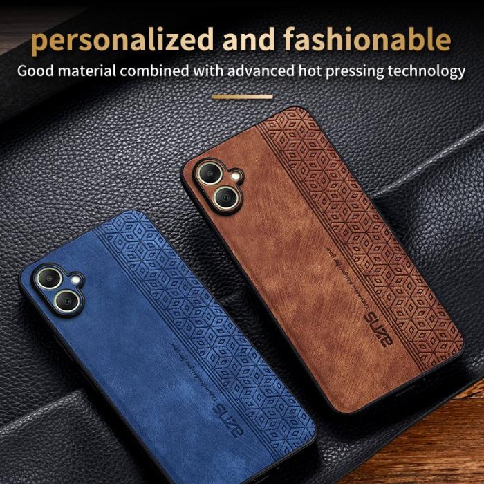 AZNS - AZNS Samsung Galaxy A06 4G Fodral KonstLäder - Svart