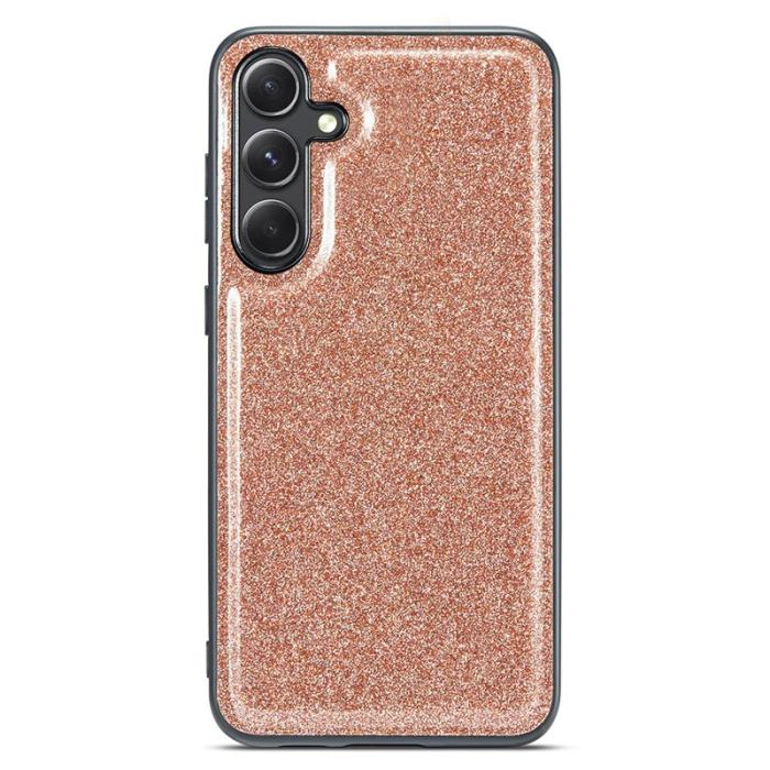 DG.MING - DG.MING Back Shell Mobilskal till Samsung Galaxy S23 FE Glitter Guld
