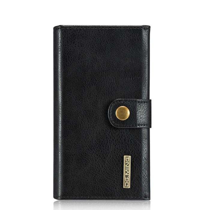 DG.MING - DG.MING Flera Kortplatser Läder Plånboksfodral iPhone 12 Pro Max - Svart