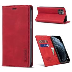 LC.imeeke - LC.IMEEKE iPhone 11 Pro Max Pl&aring;nboksfodral i Konstl&auml;der - R&ouml;d