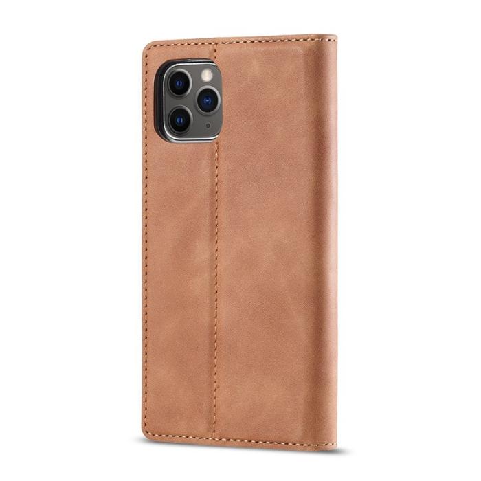 LC.imeeke - LC.IMEEKE iPhone 11 Pro Max Plånboksfodral i Konstläder - Brun