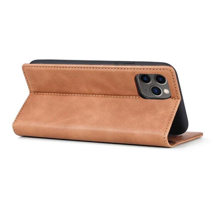LC.imeeke - LC.IMEEKE iPhone 11 Pro Max Plånboksfodral i Konstläder - Brun