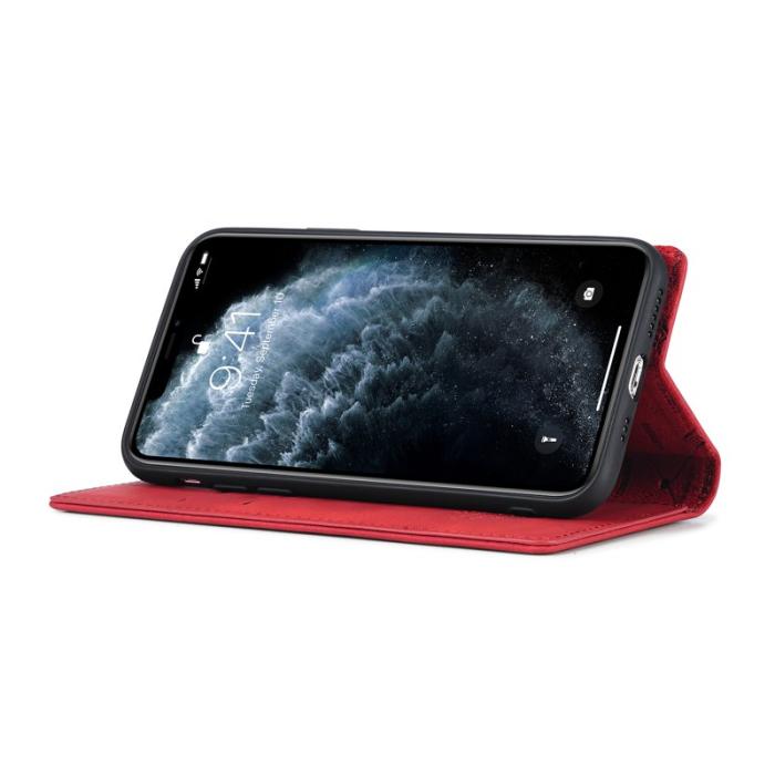 LC.imeeke - LC.IMEEKE iPhone 11 Pro Max Plånboksfodral i Konstläder - Röd