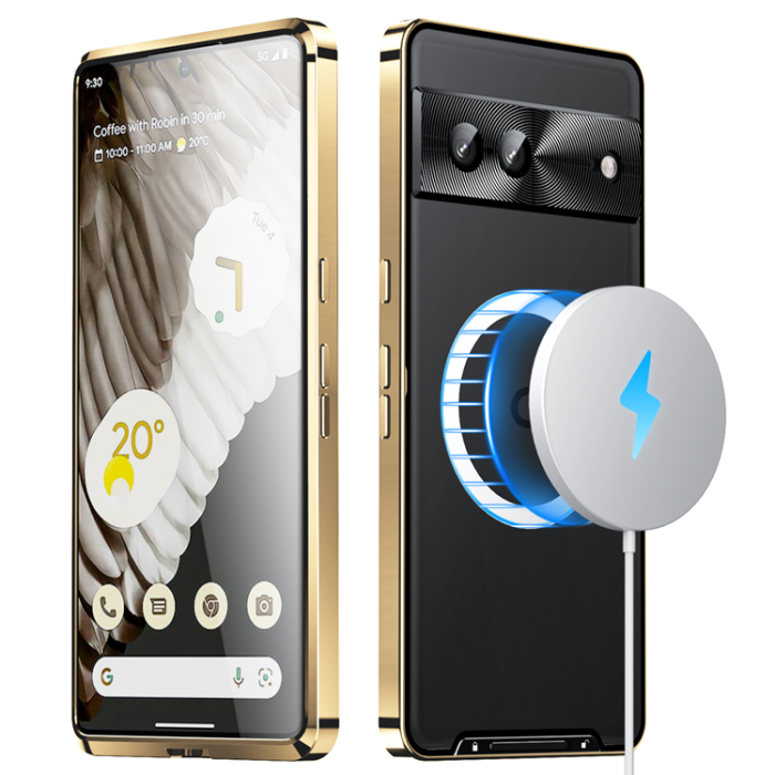 A-One Brand - Google Pixel 7 Skal Magsafe Magnetic Metall - Guld