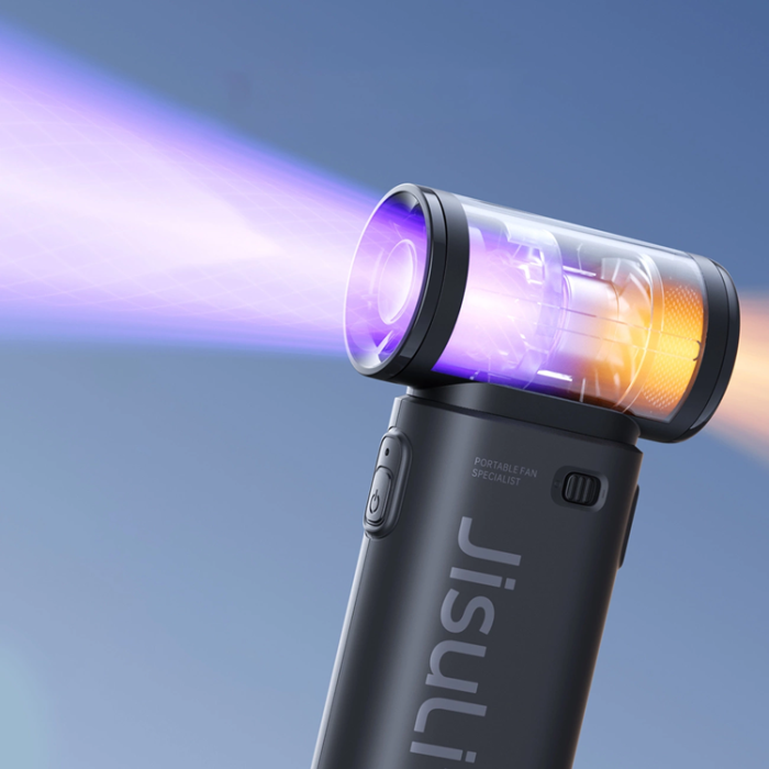 Jisulife - Jisulife Bärbar USB Handfläkt 3600 mAh Life9 - Svart
