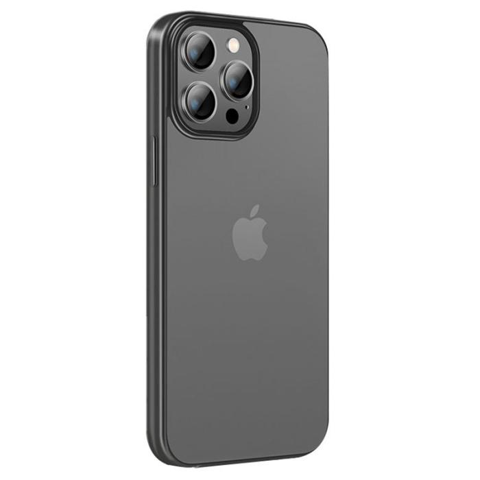 X-Level - X-LEVEL Mobilskal till iPhone 15 Pro Transparent Anti-fingeravtryck Svart