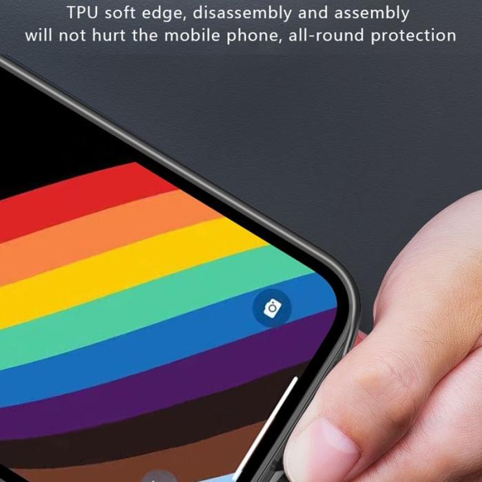 X-Level - X-LEVEL Mobilskal till iPhone 15 Pro Transparent Anti-fingeravtryck Svart