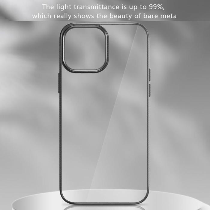 X-Level - X-LEVEL Mobilskal till iPhone 15 Pro Transparent Anti-fingeravtryck Svart