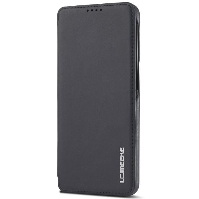 LC.imeeke - LC.IMEEKE Samsung Galaxy S22 Fodral - KonstLäder - Svart