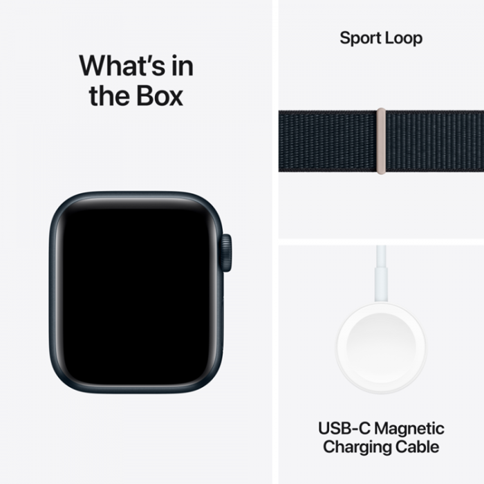 Apple - Apple Watch SE GPS 40mm Midnight Sport Loop