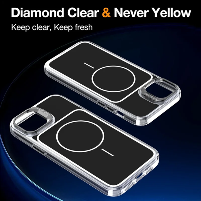 A-One Brand - iPhone 15 Plus Mobilskal MagSafe Lens Kickstand med Handrem