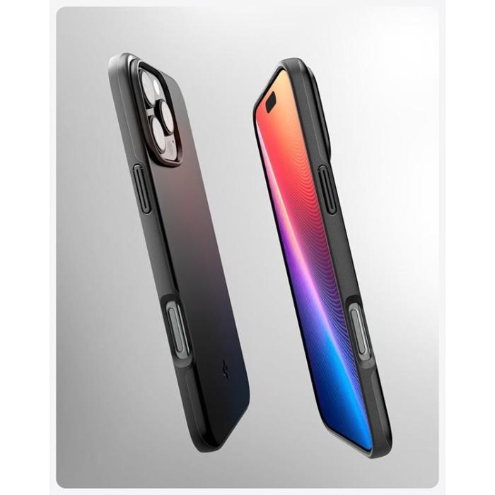 UTGATT - Spigen iPhone 16 Pro Mobilskal MagSafe Thin Fit - Svart