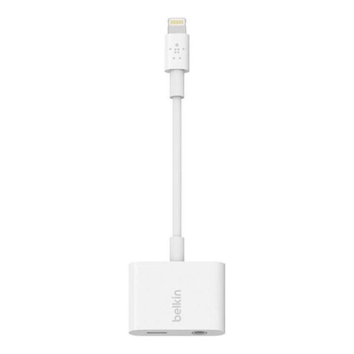 UTGATT1 - Belkin Audio Lightning 3.5 mm RockStar - Vit