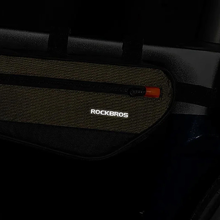 Rockbros - Rockbros Cykelväska för Ram 1,7 L - Grön/Svart