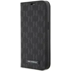 KARL LAGERFELD - Karl Lagerfeld iPhone 14 Pro Max Plånboksfodral Monogram Svart