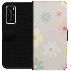 iSecrets - Plånboksfodral till Huawei P40 med fejdande blommor