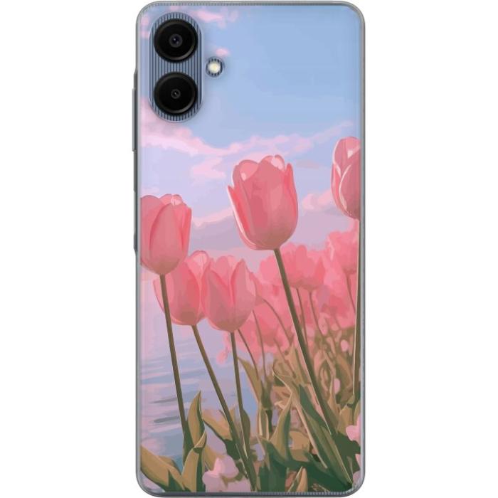 iSecrets - Mobilskal till Samsung Galaxy A06 med Rosa Tulpaner