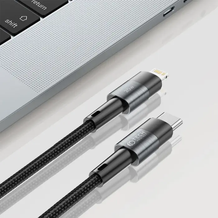 Tech-Protect - Tech-Protect USB-C till Lightning kabel Ultraboost 2m - Grå