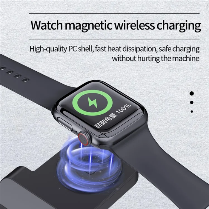 OEM - 3in1 Trådlös Laddare iPhone, Apple Watch, Airpods B20 - Vit