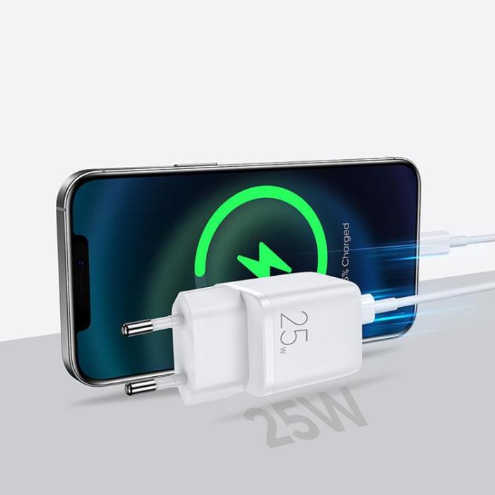 Joyroom - Joyroom EU Väggladdare 25W USB-C - Vit