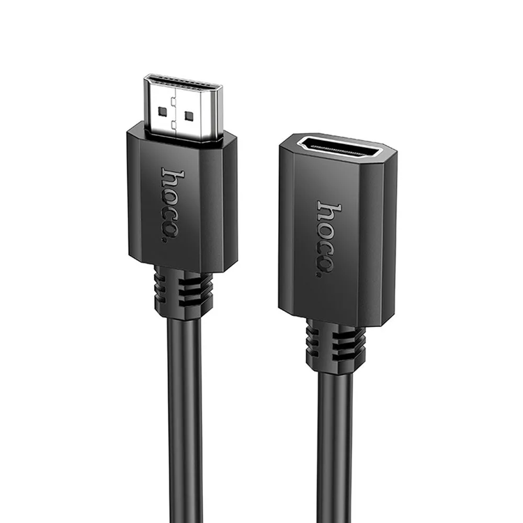 Hoco HDMI (Male) Till HDMI (Female) 60Hz Kabel 1m - Svart | 1867 | AlltMobil