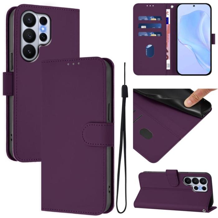 OEM - Samsung Galaxy S26 Ultra Fodral Konstläder Solid Color - Lila