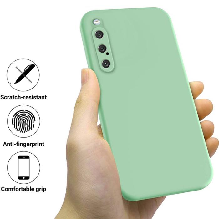 A-One Brand - Sony Xperia 10 V Mobilskal Liquid Silicone - Grön