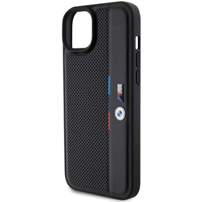 BMW - BMW iPhone 15/14/13 Mobilskal Perforated Tricolor Line