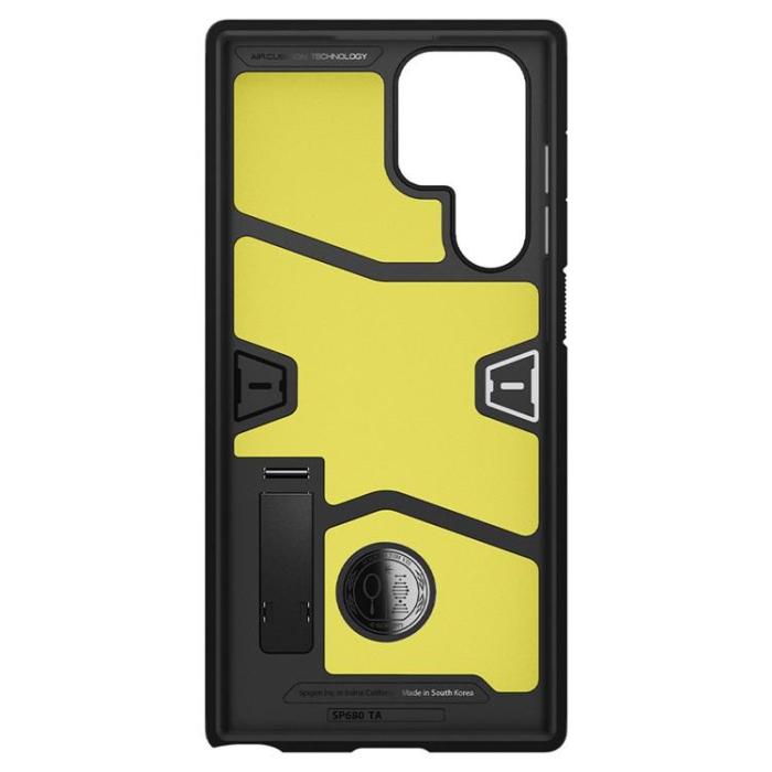 Spigen - Spigen Tough Armor Skal Galaxy S22 Ultra - Svart