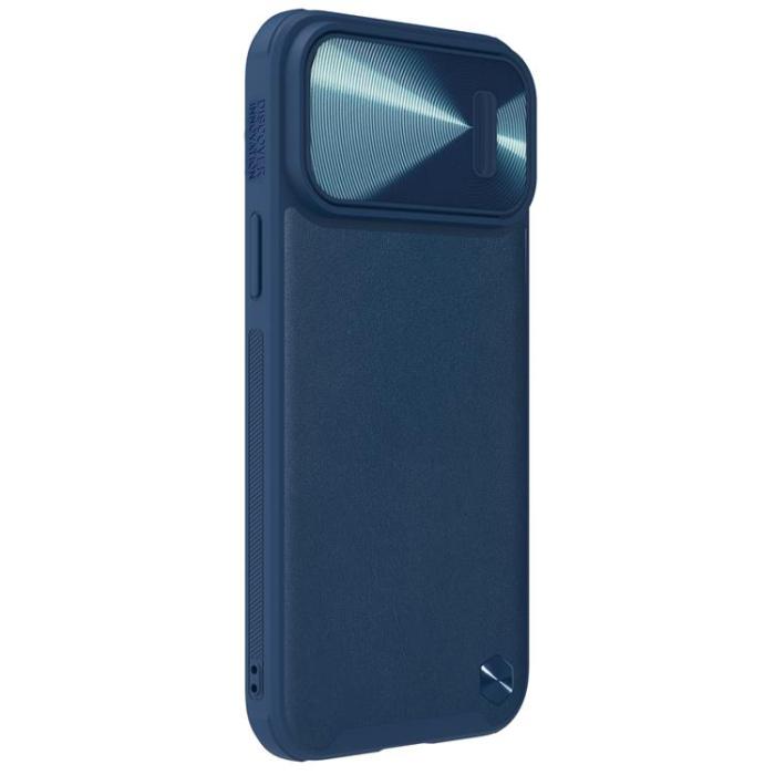 Nillkin - Nillkin iPhone 14 Pro Skal CamShield Läder S - Blå