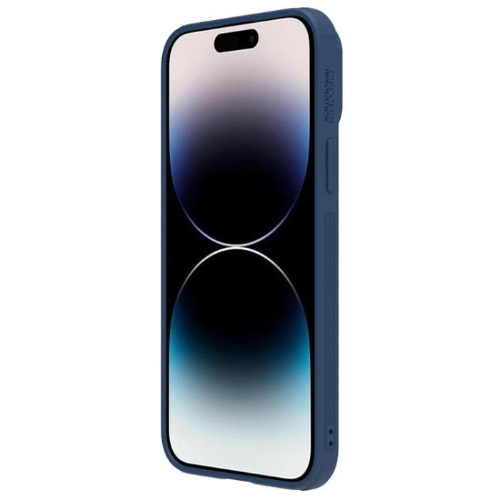 Nillkin - Nillkin iPhone 14 Pro Skal CamShield Läder S - Blå