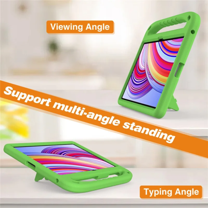 A-One Brand - Xiaomi Redmi Pad Pro/5G/Poco Pad Skal EVA Handgrepp Kickstand - Grön