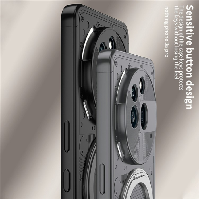 GKK - GKK Nothing Phone (3a) Pro Mobilskal MagSafe Kickstand - Svart