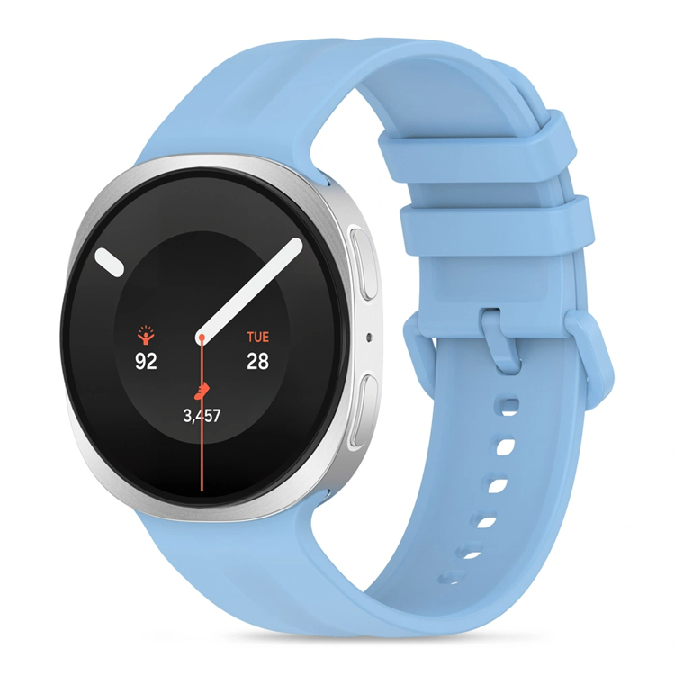 Tech-Protect Armband För Galaxy Watch 8/9/Classic Silikon Evo - Baby Blå