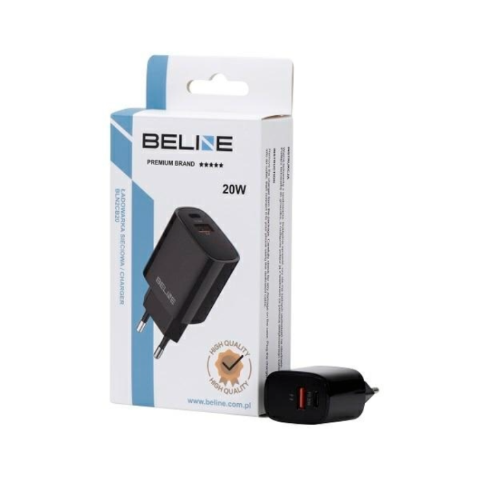 Beline - Beline Väggladdare USB-C Till USB-A (30W) - Svart