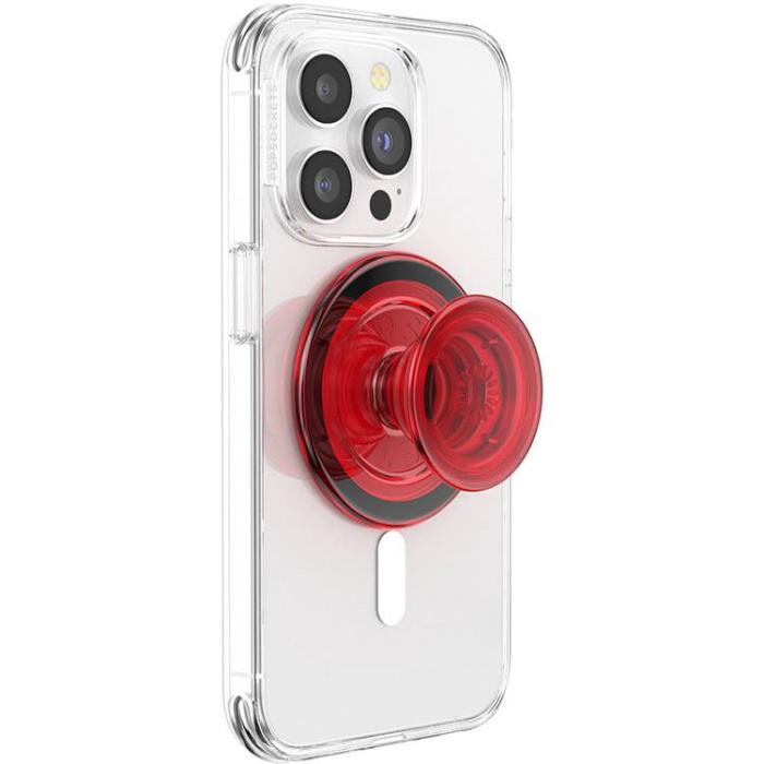 PopSockets - POPSOCKETS PopGrip för Magsafe - Danger Röd Transparent