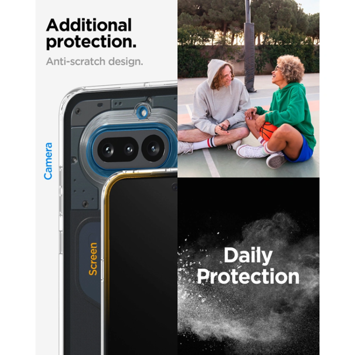 Spigen - Spigen Mobilskal För Nothing Phone (4a) Ultra Hybrid - Crystal Clear