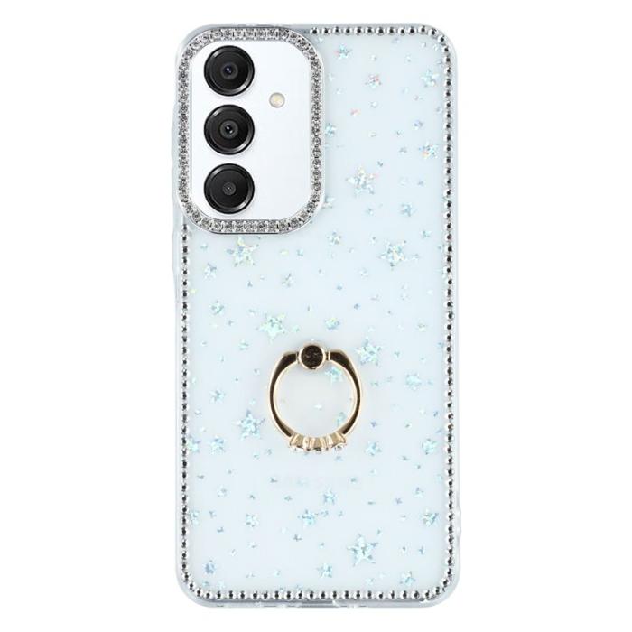OEM - Samsung Galaxy S26 Plus Skal TPU + PC Rhinestone Edge - Stjärntransparent