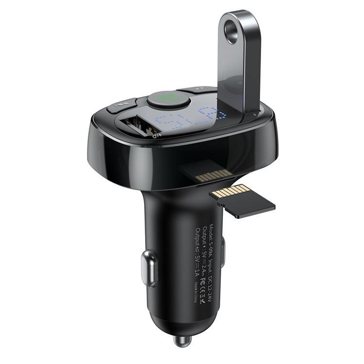 Baseus Billaddare Med Bluetooth Sändare - Svart | 264 | AlltMobil