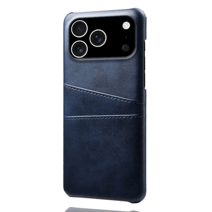 A-One Brand - iPhone 17 Pro Max Mobilskal Korthållare Dual - Blå