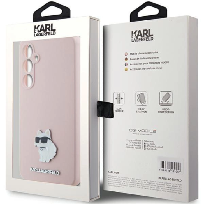 KARL LAGERFELD - Karl Lagerfeld Galaxy S23 Mobilskal Silikon Choupette - Rosa