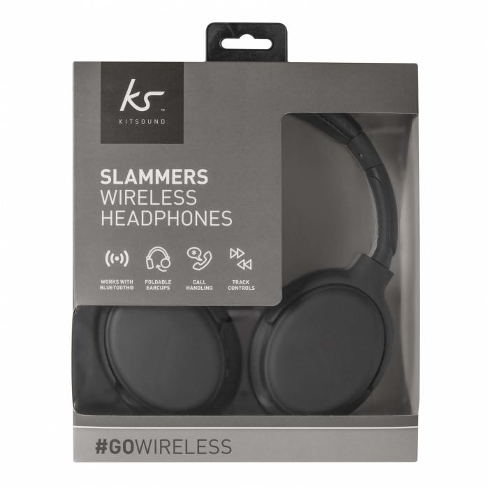 UTGATT4 - KITSOUND Hörlur Slammers Over-Ear Trådlös - Svart