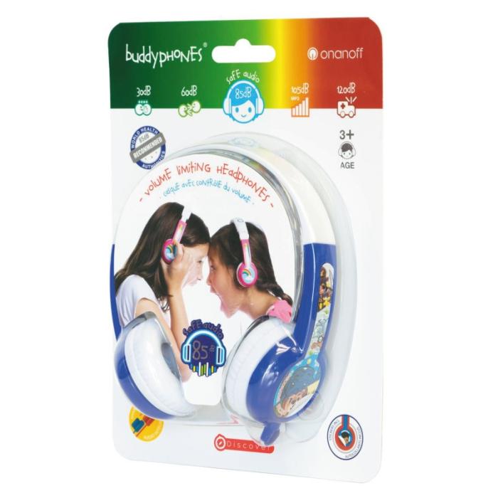 UTGATT5 - BuddyPhones Discover Kids headphone, blå