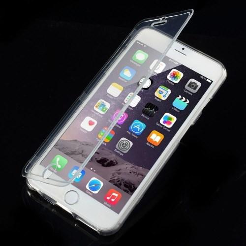 Flexiskal + Front Flap Case till Apple iPhone 6(S) Plus - Transparent | 2353 | AlltMobil