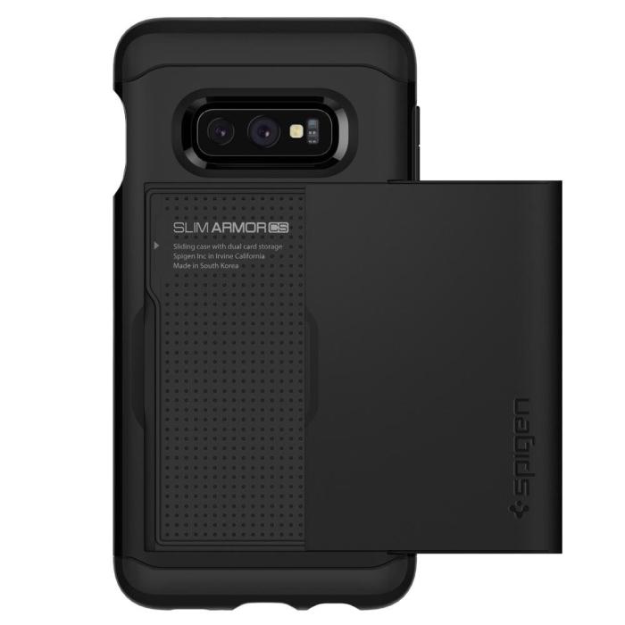 UTGATT4 - SPIGEN Slim Armor CS Skal till Samsung Galaxy S10E - Svart