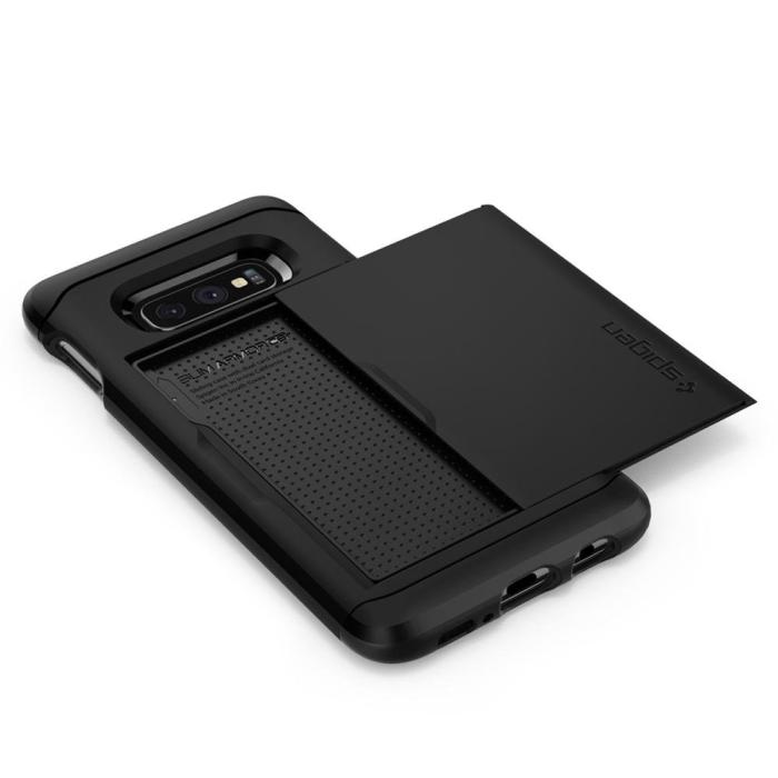 UTGATT4 - SPIGEN Slim Armor CS Skal till Samsung Galaxy S10E - Svart