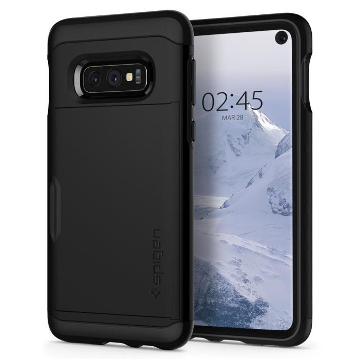 UTGATT4 - SPIGEN Slim Armor CS Skal till Samsung Galaxy S10E - Svart